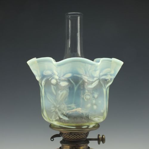 LARGE VICTORIAN STEVENS WILLIAMS DUPLEX OIL LAMP C1880 - ADDITIONAL PHOTO 2