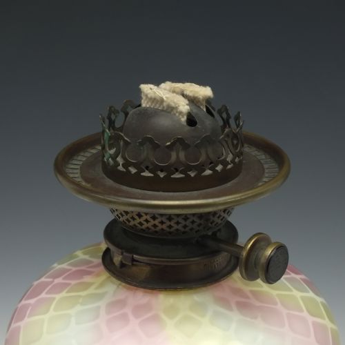 LARGE VICTORIAN STEVENS WILLIAMS DUPLEX OIL LAMP C1880 - ADDITIONAL PHOTO 6