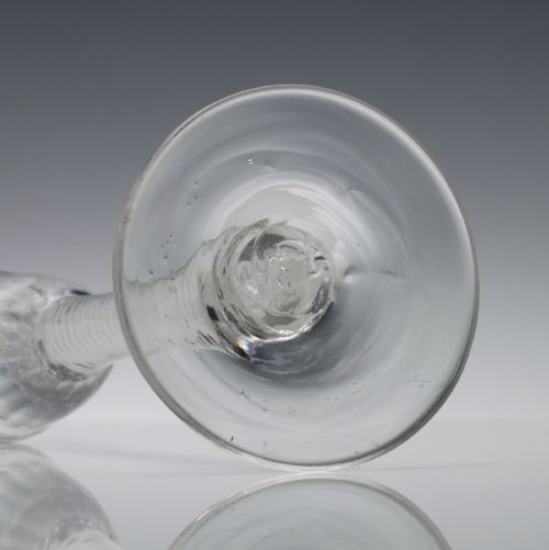 IRISH DOUBLE SERIES OPAQUE TWIST CORDIAL GLASS C1760 - ADDITIONAL PHOTO 7