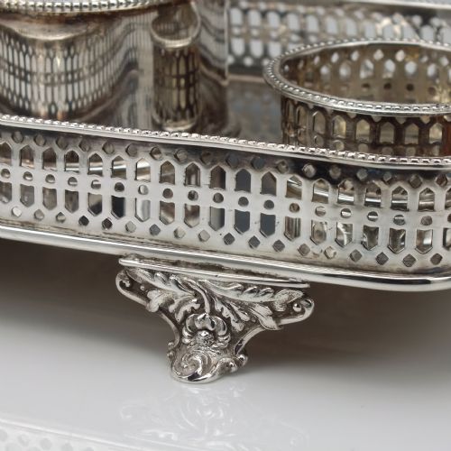 18TH CENTURY SILVER PLATE INKSTAND C1790 - ADDITIONAL PHOTO 5