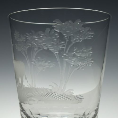 CUT AND ENGRAVED 19TH CENTURY GLASS TUMBLER C1890 - ADDITIONAL PHOTO 6