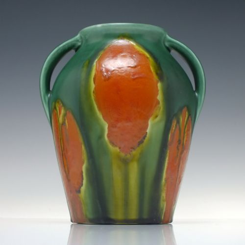 art nouveau pottery vase c1885 - CATEGORY: ANTIQUE VASES - DATED VICTORIAN