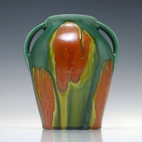 ART NOUVEAU POTTERY VASE C1885 - ADDITIONAL PHOTO 1