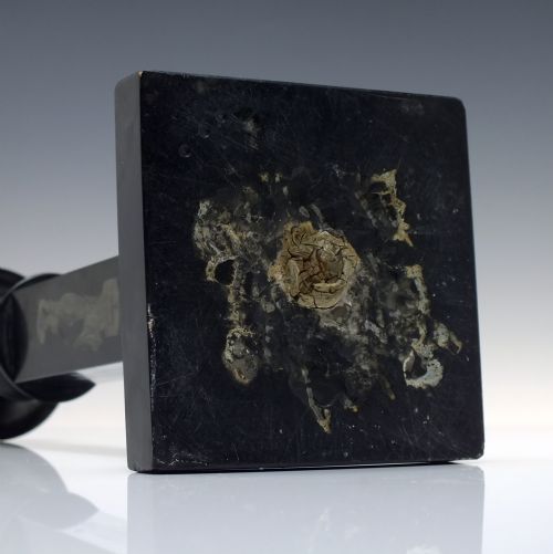 RARE PAIR OF NEO CLASSICAL ASHFORD DERBYSHIRE BLACK MARBLE CANDLE STICKS C1850 - ADDITIONAL PHOTO 8