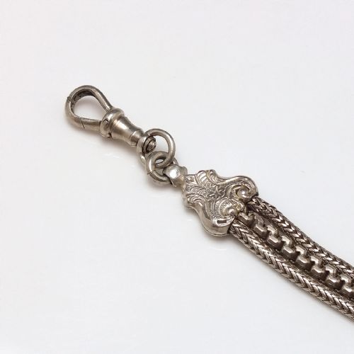 ANTIQUE ART NOUVEAU SILVER BRACELET C1900 - ADDITIONAL PHOTO 1