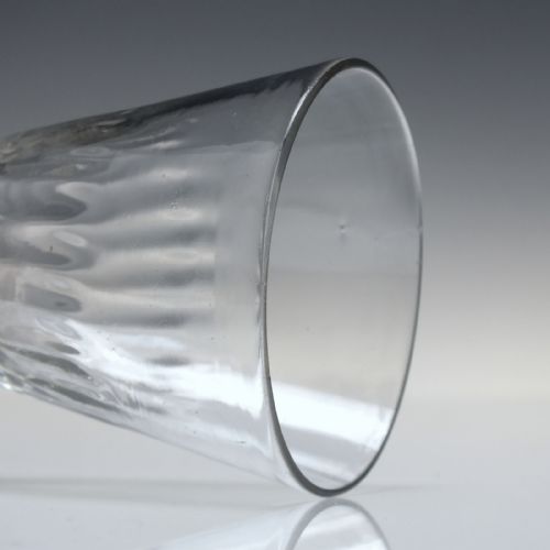 GEORGIAN BALUSTROID RIB MOULDED WINE GLASS C1740 - ADDITIONAL PHOTO 2