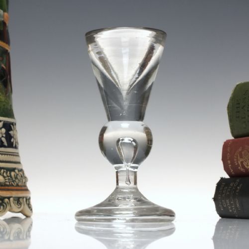 early 18th century baluster toastmaster glass c17051710 - CATEGORY: ANTIQUE GLASS - DATED 1700