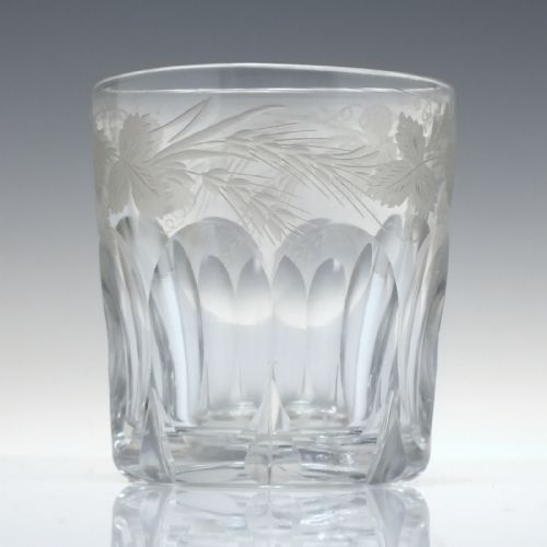 19TH CENTURY ENGRAVED 'LAST DROP' WHISKY TUMBLER C1870 - ADDITIONAL PHOTO 3