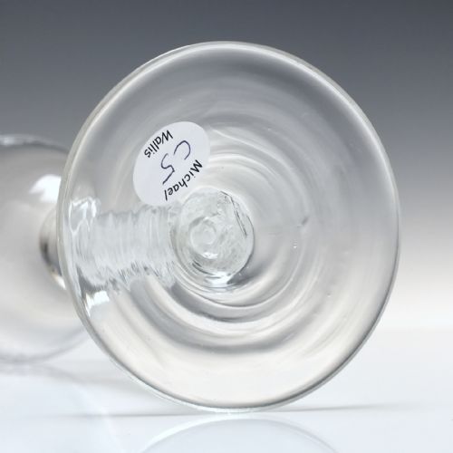 VERY RARE 18TH CENTURY COMPOSITE WINE GLASS C1765 - ADDITIONAL PHOTO 1