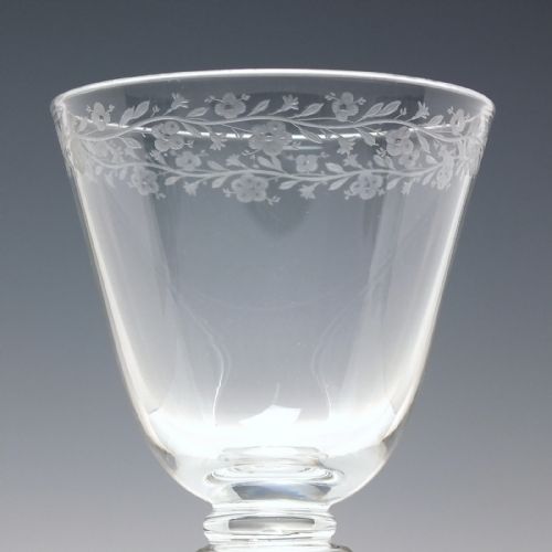 VERY RARE 18TH CENTURY COMPOSITE WINE GLASS C1765 - ADDITIONAL PHOTO 3