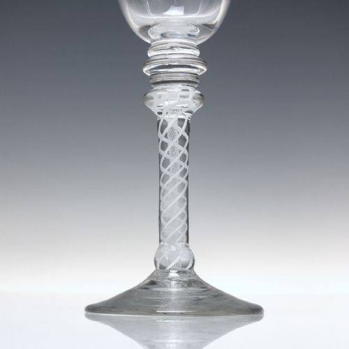 VERY RARE 18TH CENTURY COMPOSITE WINE GLASS C1765 - ADDITIONAL PHOTO 5