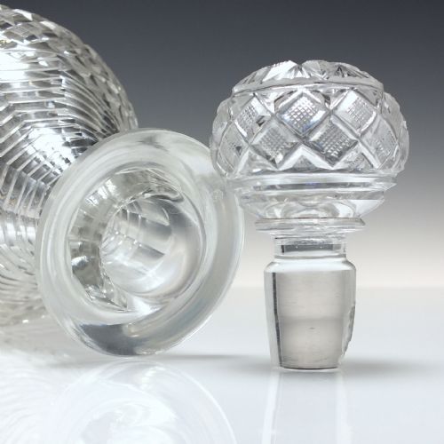 GEORGIAN ANGLO IRISH PRUSSIAN GLASS DECANTER C1820 - ADDITIONAL PHOTO 2