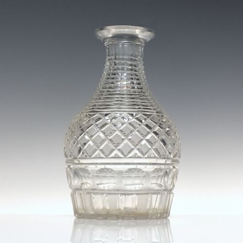 GEORGIAN ANGLO IRISH PRUSSIAN GLASS DECANTER C1820 - ADDITIONAL PHOTO 4