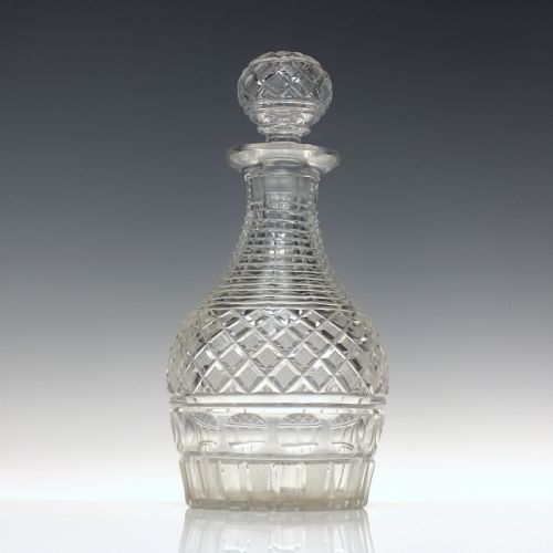 GEORGIAN ANGLO IRISH PRUSSIAN GLASS DECANTER C1820 - ADDITIONAL PHOTO 5