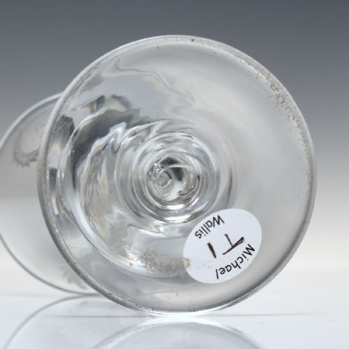 RARE SCOTTISH 'HAMMERMEN OF GLASGOW' COIN WINE GLASS C1836 - ADDITIONAL PHOTO 1