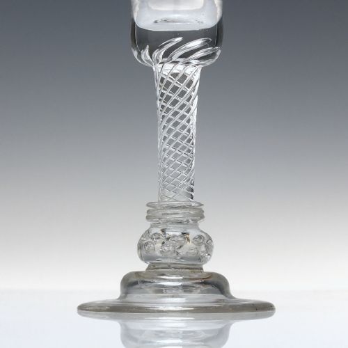 GEORGIAN COMPOSITE WINE GLASS C1750 - ADDITIONAL PHOTO 4