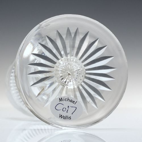 19TH CENTURY ENGRAVED COIN WINE GLASS C1873 - ADDITIONAL PHOTO 1