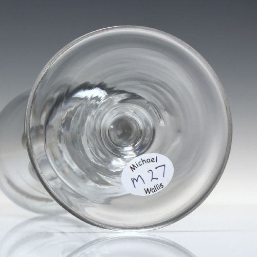 TALL 19TH CENTURY ENGRAVED ALE GLASS C1838 - ADDITIONAL PHOTO 1