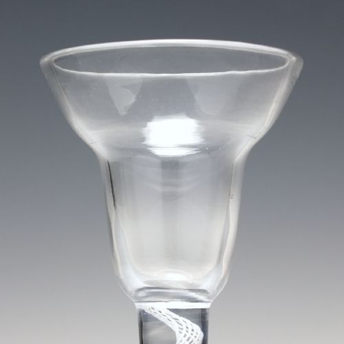 18TH CENTURY PANTOP SINGLE SERIES OPAQUE TWIST WINE GLASS C1760 - ADDITIONAL PHOTO 3