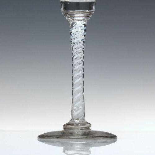SCOTTISH OPAQUE TWIST WINE GLASS C1830 - ADDITIONAL PHOTO 5