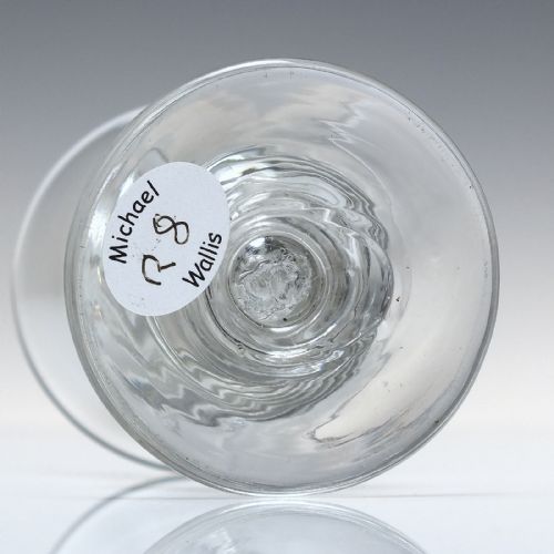RARE GEORGIAN GADROONED THISTLE DRAM GLASS C1820 - ADDITIONAL PHOTO 1
