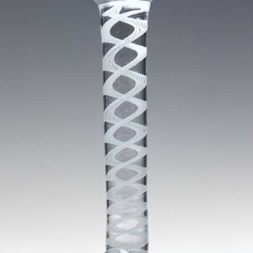 18TH CENTURY SINGLE SERIES OPAQUE TWIST WINE GLASS C1760 - ADDITIONAL PHOTO 3