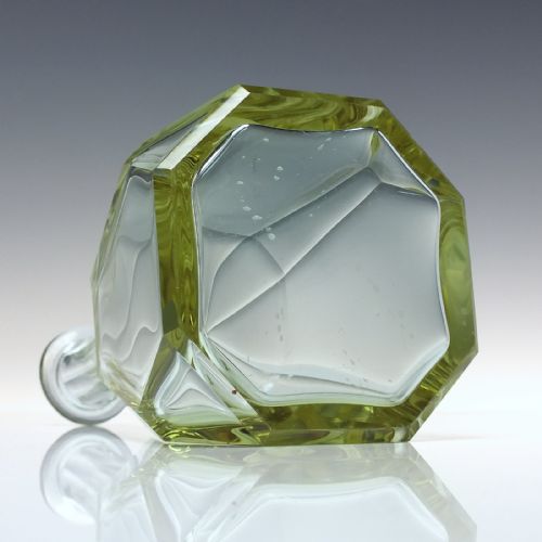 MOSER ART DECO NEODYMIUM ALEXANDRITE GLASS DECANTER AND SIX MATCHING GLASSES C1930 - ADDITIONAL PHOTO 1