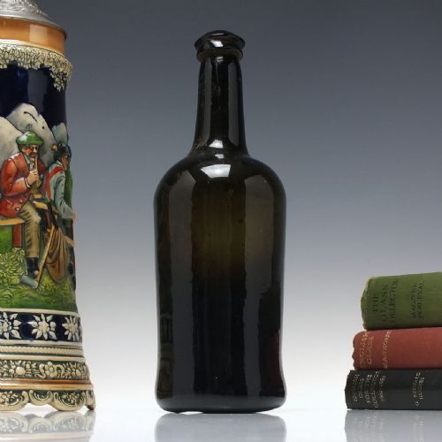 18th century cylinder glass wine bottle c1780 - CATEGORY: ANTIQUE GLASS - DATED 1750