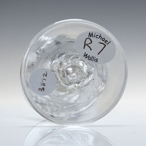 RARE DRAM SIZE 18TH CENTURY WRYTHEN FLAMI ALE GLASS C1750 - ADDITIONAL PHOTO 1