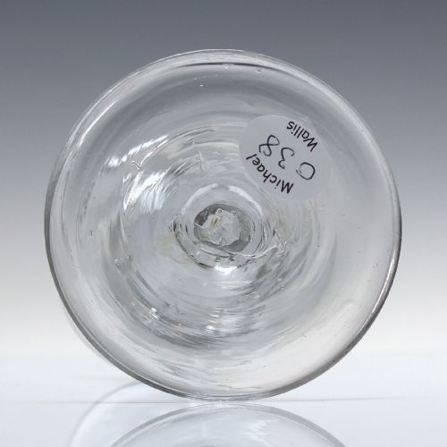 18TH CENTURY JACOBITE SYMPATHY ENGRAVED OPAQUE TWIST WINE GLASS C1760 - ADDITIONAL PHOTO 1