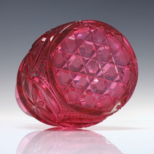 MAGNIFICENT BOHEMIAN BIEDERMEIR CUT GLASS DECANTER C1840 - ADDITIONAL PHOTO 1