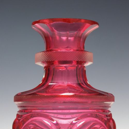 MAGNIFICENT BOHEMIAN BIEDERMEIR CUT GLASS DECANTER C1840 - ADDITIONAL PHOTO 3