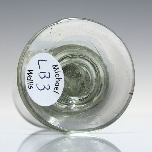 18TH CENTURY MINIATURE TINCTURE DECEPTIVE BALUSTER GLASS C1740 - ADDITIONAL PHOTO 1