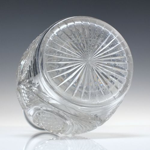 LARGE GEORGIAN IRISH CUT GLASS DECANTER C1820 - ADDITIONAL PHOTO 1