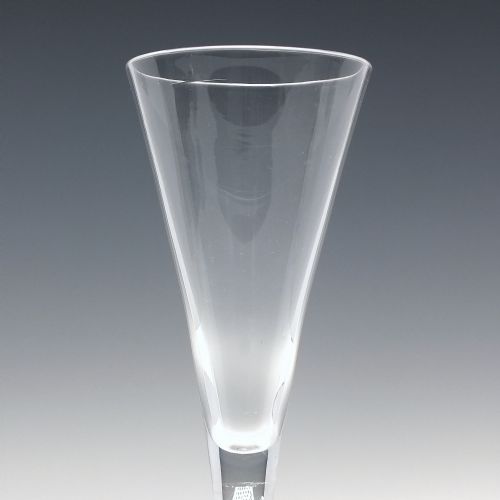 18TH CENTURY MIXED TWIST WINE OR CHAMPAGNE FLUTE GLASS C1760 - ADDITIONAL PHOTO 2