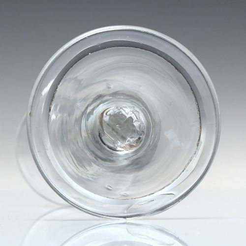 18TH CENTURY BALUSTROID WINE GLASS C1740 - ADDITIONAL PHOTO 1