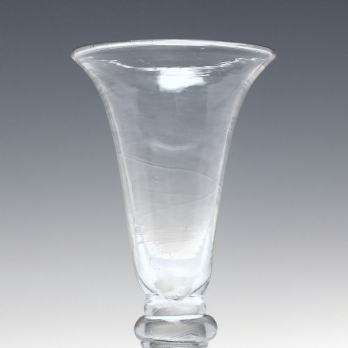 18TH CENTURY BALUSTROID WINE GLASS C1740 - ADDITIONAL PHOTO 3