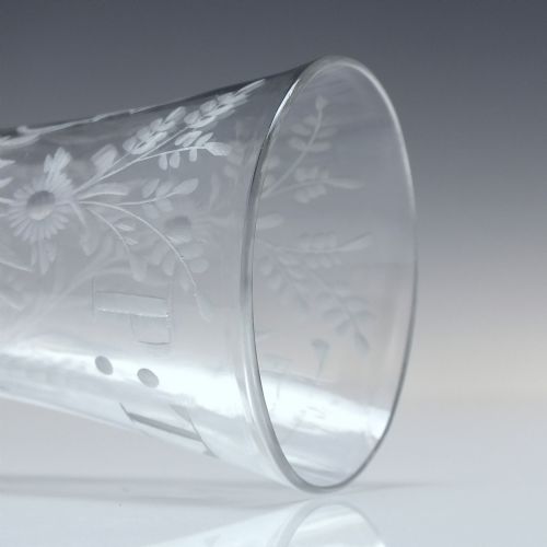 RARE 18TH CENTURY VIOLIN CELLO ENGRAVED ALE GLASS C1740 - ADDITIONAL PHOTO 2
