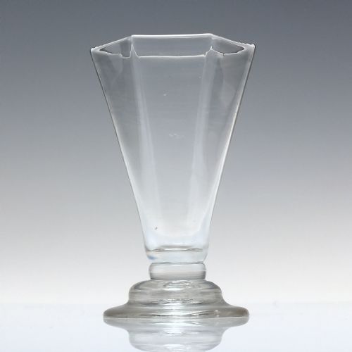 18TH CENTURY HEXAGONAL BOWL JELLY GLASS C1750 - ADDITIONAL PHOTO 3
