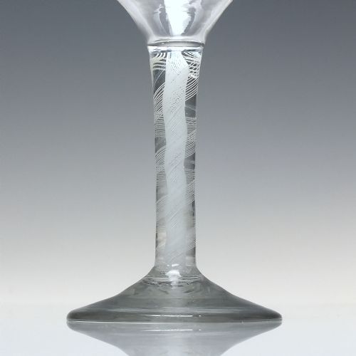 GEORGIAN OPAQUE TWIST WINE GLASS C1760 - ADDITIONAL PHOTO 5