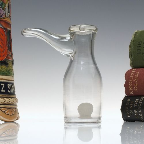 georgian 'boot' stirrup wine glass c1800 - CATEGORY: ANTIQUE GLASS - DATED 1800