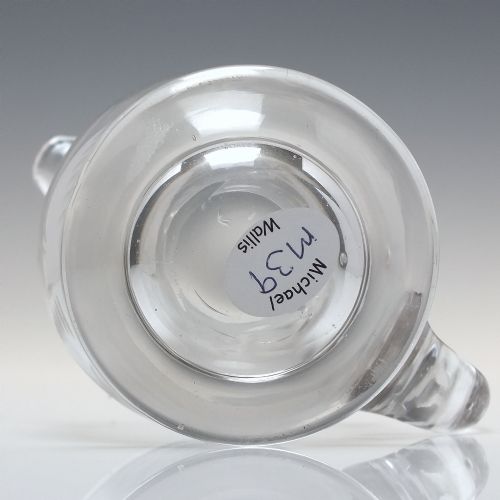 ANTIQUE 19TH CENTURY ENGRAVED GLASS CREAM JUG C1860 - ADDITIONAL PHOTO 1