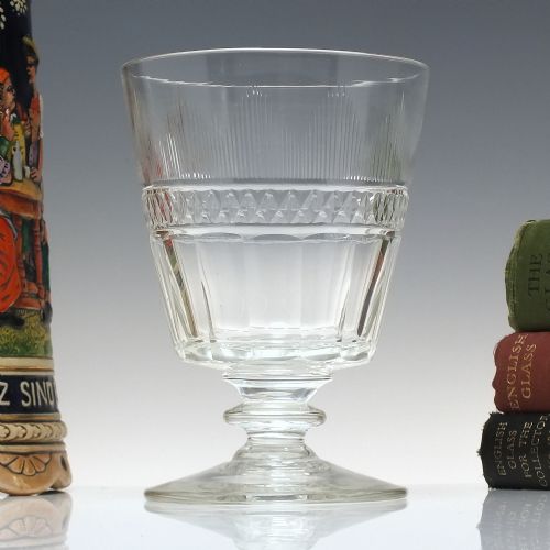 large 19th century anglo irish glass rummer c1820 - CATEGORY: ANTIQUE GLASS - DATED 1800