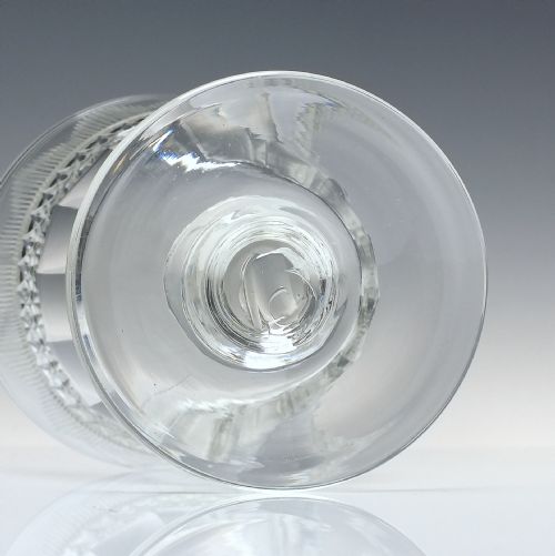 LARGE 19TH CENTURY ANGLO IRISH GLASS RUMMER C1820 - ADDITIONAL PHOTO 1