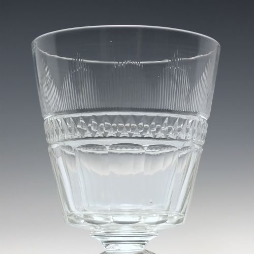 LARGE 19TH CENTURY ANGLO IRISH GLASS RUMMER C1820 - ADDITIONAL PHOTO 2