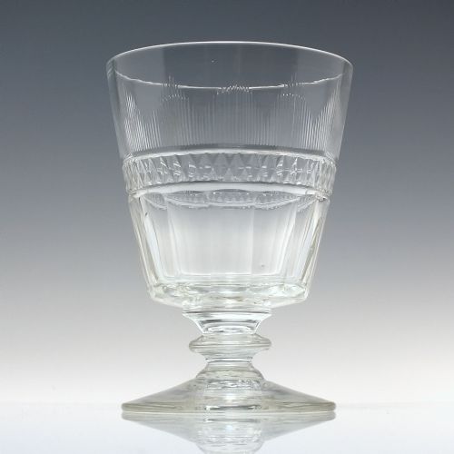 LARGE 19TH CENTURY ANGLO IRISH GLASS RUMMER C1820 - ADDITIONAL PHOTO 3