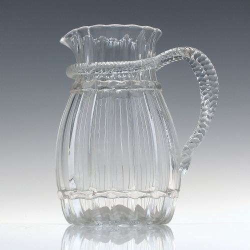 RARE ARTS CRAFTS THOMAS WEBB GLASS WATER JUG PATTERN NUMBER 9816 C1880 - ADDITIONAL PHOTO 4