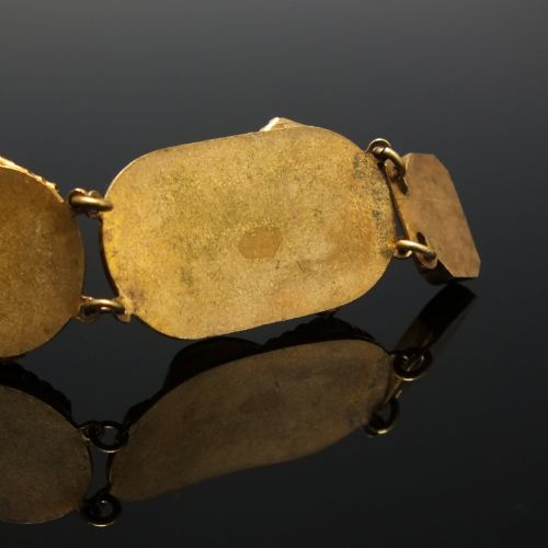 MAX NEIGER OF GABLONZ EGYPTIAN REVIVAL ART DECO BRACELET C1920 - ADDITIONAL PHOTO 3