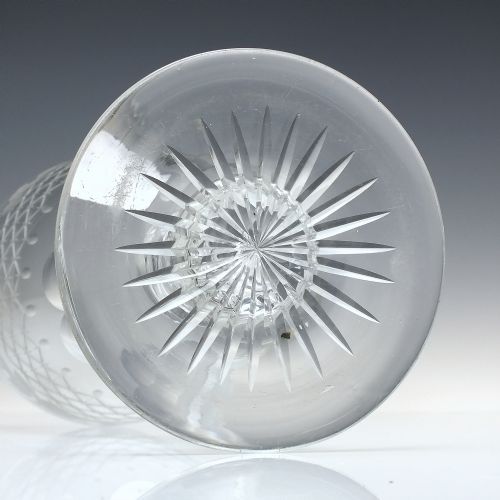 VICTORIAN ENGRAVED STEVENS WILLIAMS GLASS WINE GOBLET C1880 - ADDITIONAL PHOTO 1