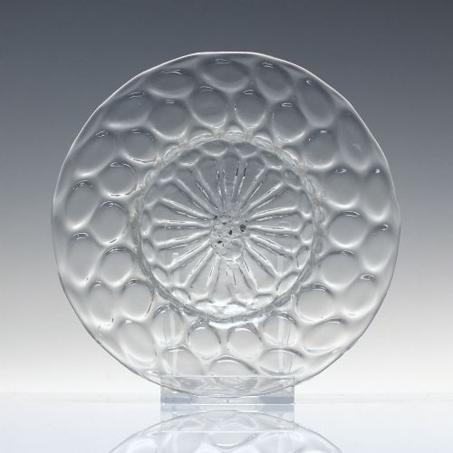 early 18th century glass sweetmeat or ice plate c1720 - CATEGORY: ANTIQUE GLASS - DATED 1700